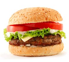 Fresh Burger with cheese
