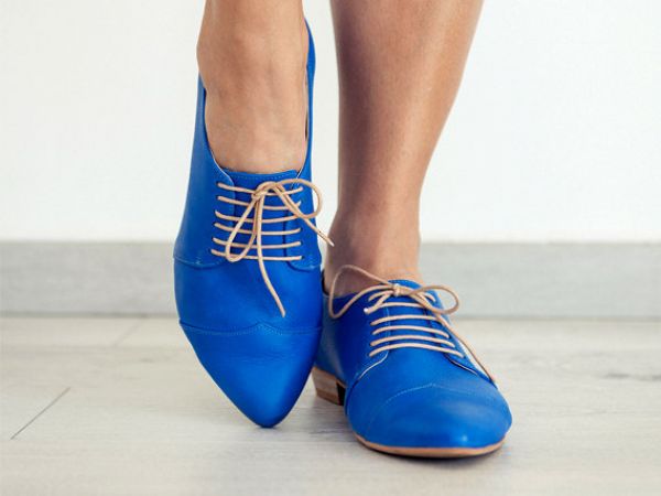 Royal blue shoes
