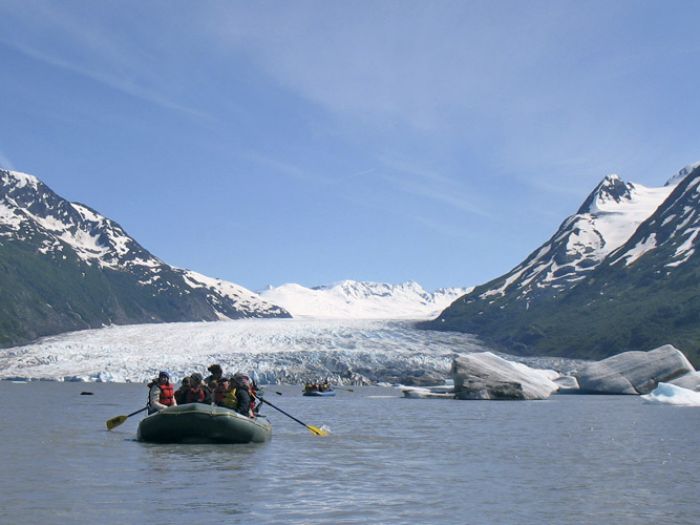 Spencer Glacier float trip, Alaska, USA